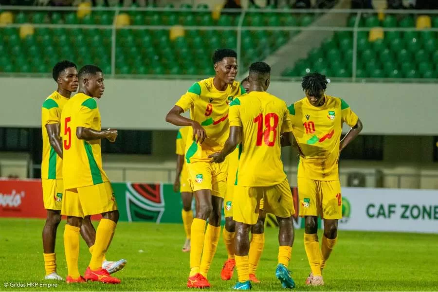 Des Guépards de l'équipe des U23