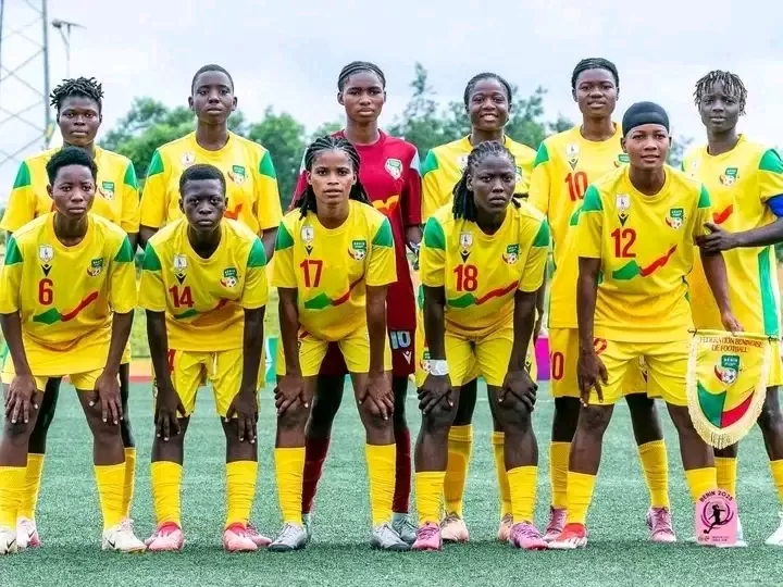 L'équipe des Amazones U20 du Bénin