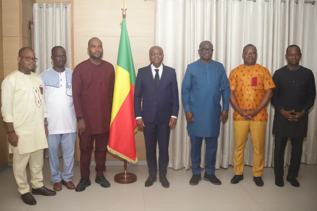 La délégation de l'UPMB en compagnie de la Cour Constitutionnelle