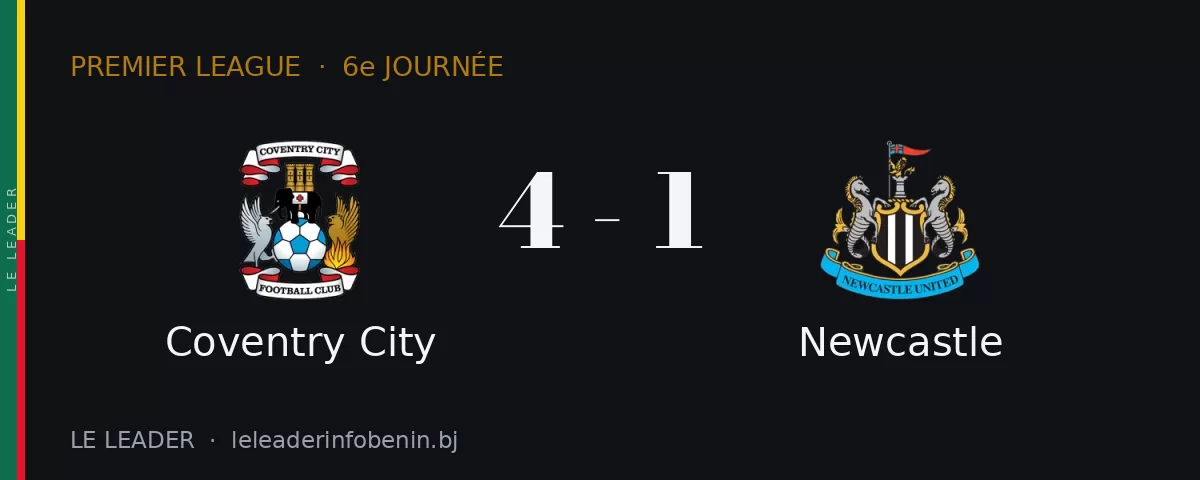 Coventry City contre Newcastle