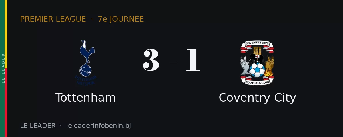 Tottenham contre Coventry City