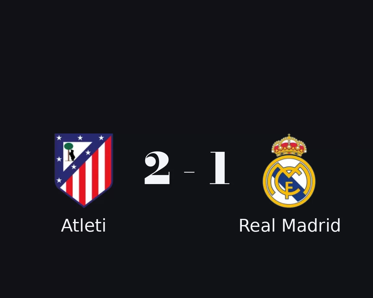 Atleti contre Real Madrid