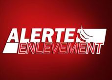 texte blanc et rouge avec les mots alerte enlèvement sur fond dégradé rouge