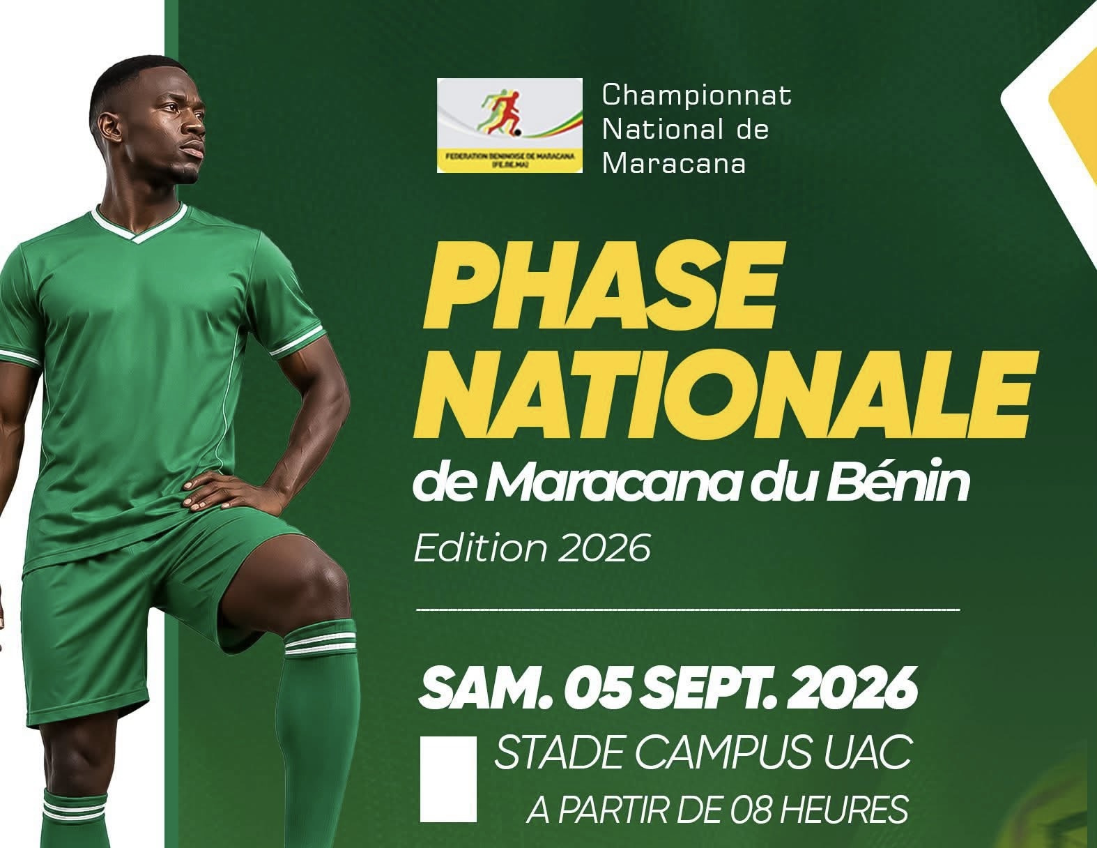 Affiche officielle de lancement du championnat national de Maracana