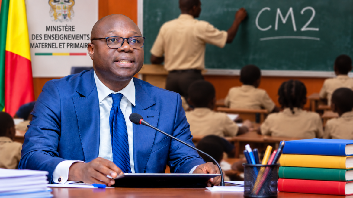 Armand Kuyema Natta, ministre des Enseignements maternel et primaire